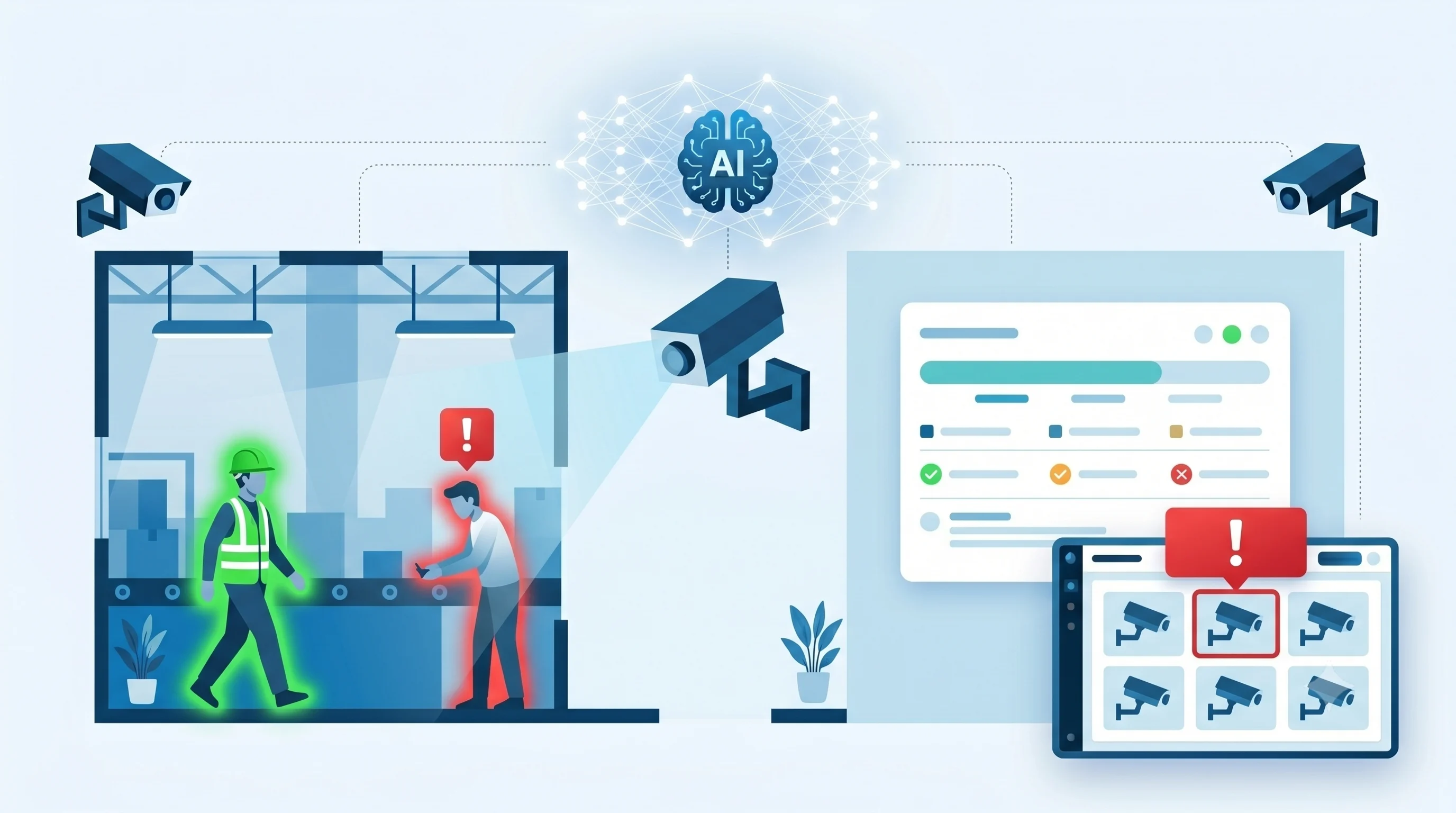 SOP compliance and PPE detection monitoring for workplace safety