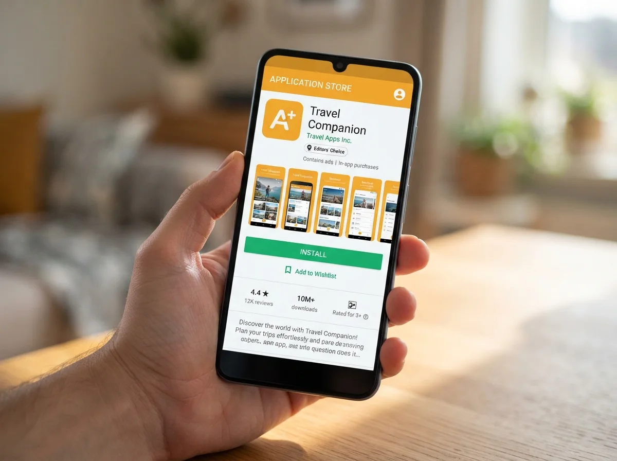 Android app published on the Google Play Store with ASO