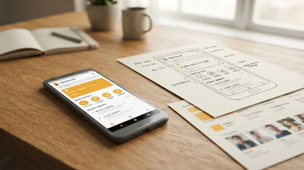 Android UI UX design in Material Design