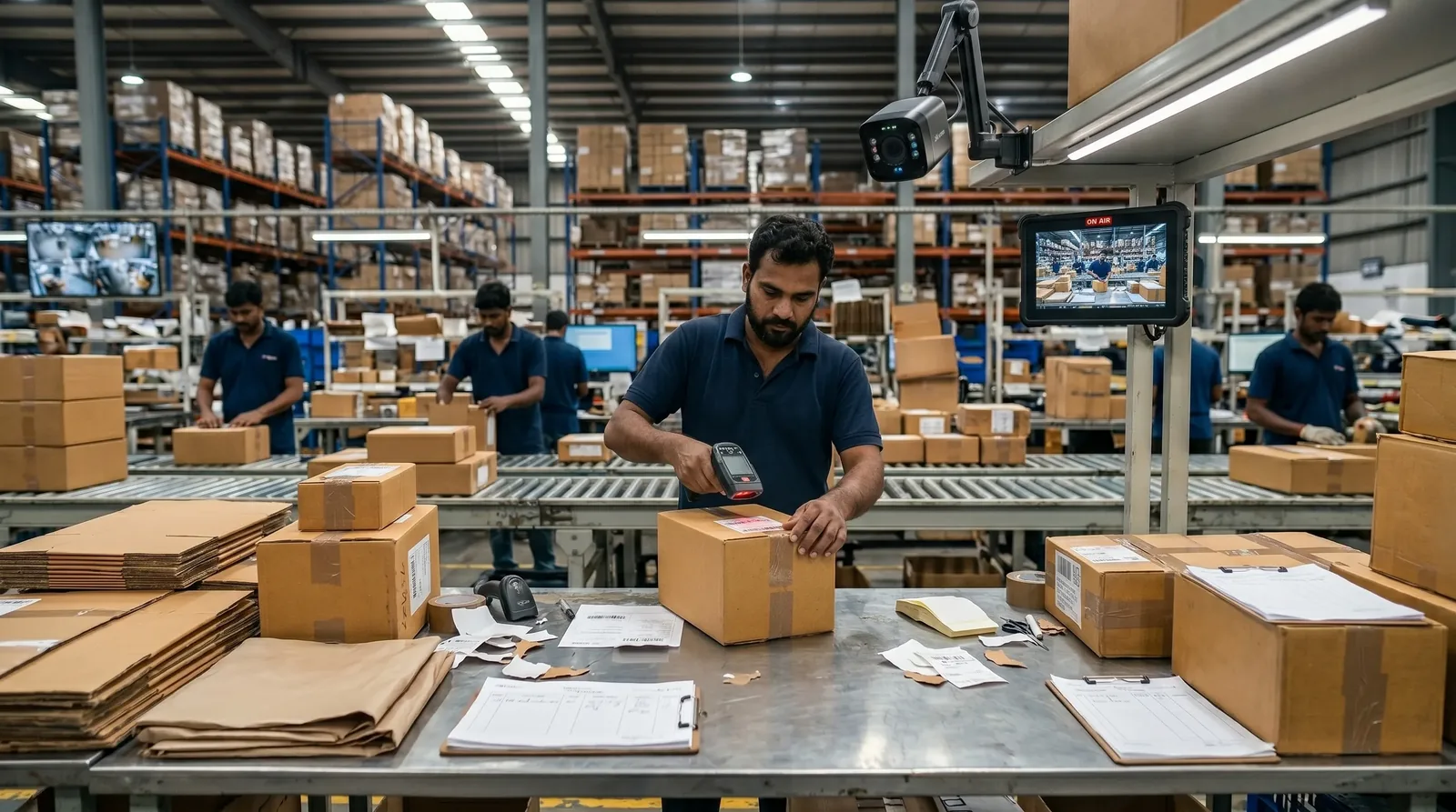 Sieora AWB-linked packing video capturing an order during deployment at YNT Supply Chain