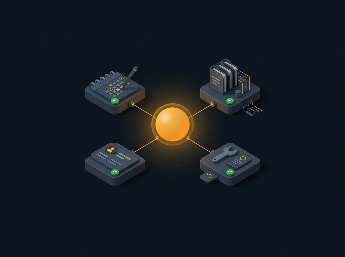 AI agent going beyond chat to take actions across business systems