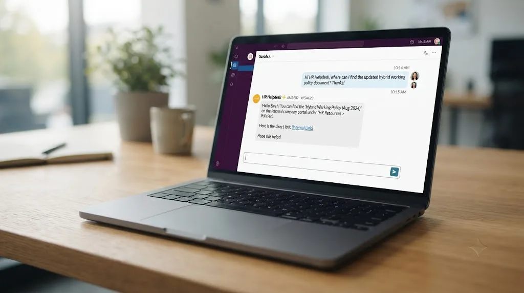 Internal HR and IT helpdesk AI chatbot for employees