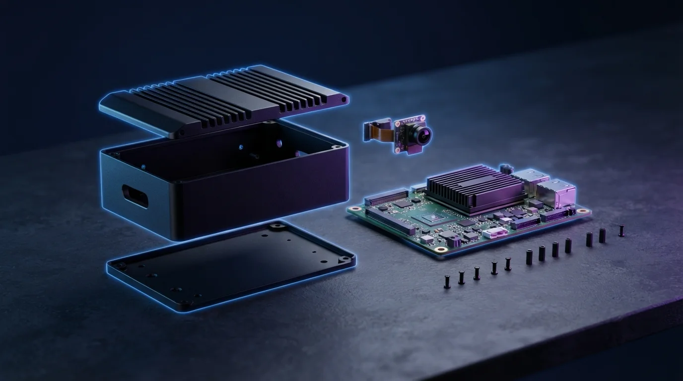 Custom edge AI device with its own circuit board and enclosure