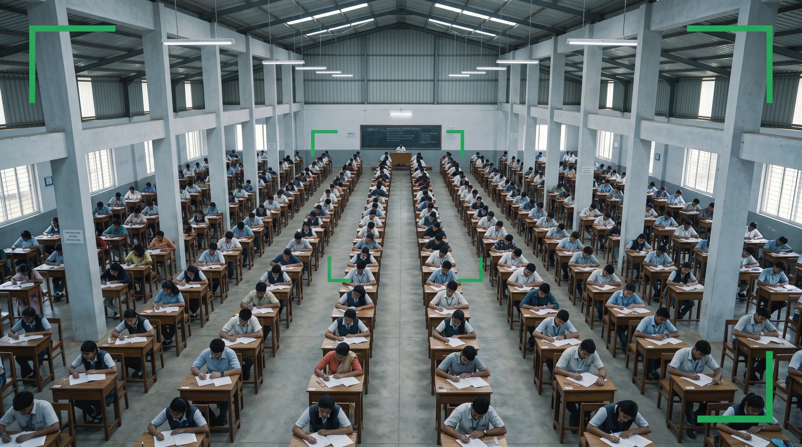 Phone detection supporting invigilators in an exam hall
