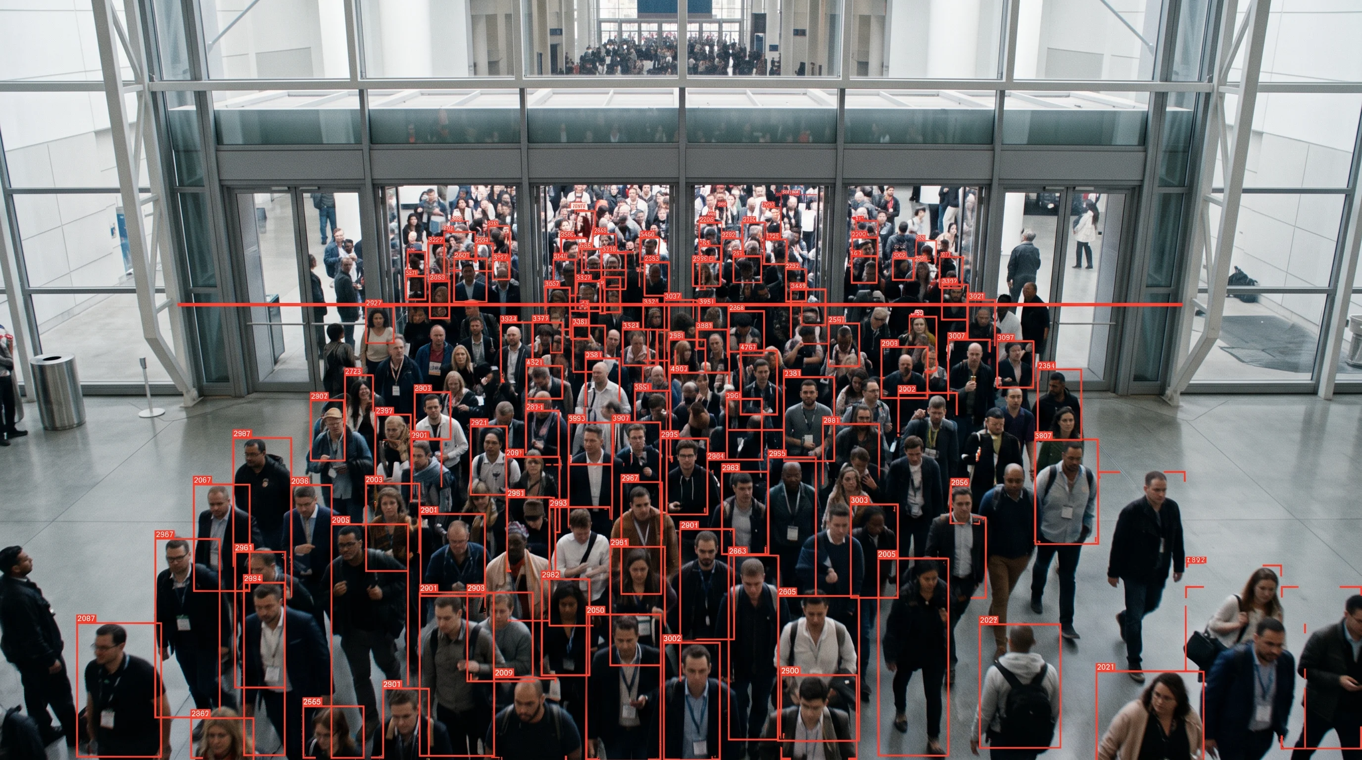 People counting managing crowd capacity at an event venue entrance