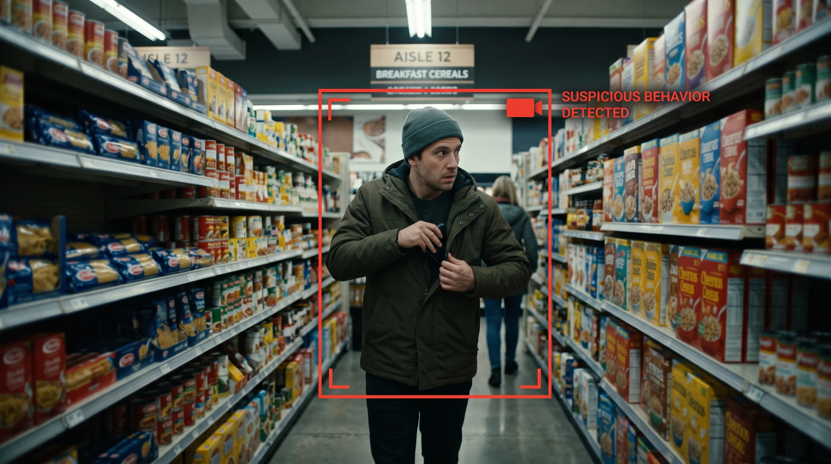 Retail video analytics detecting shoplifting behaviour in real time