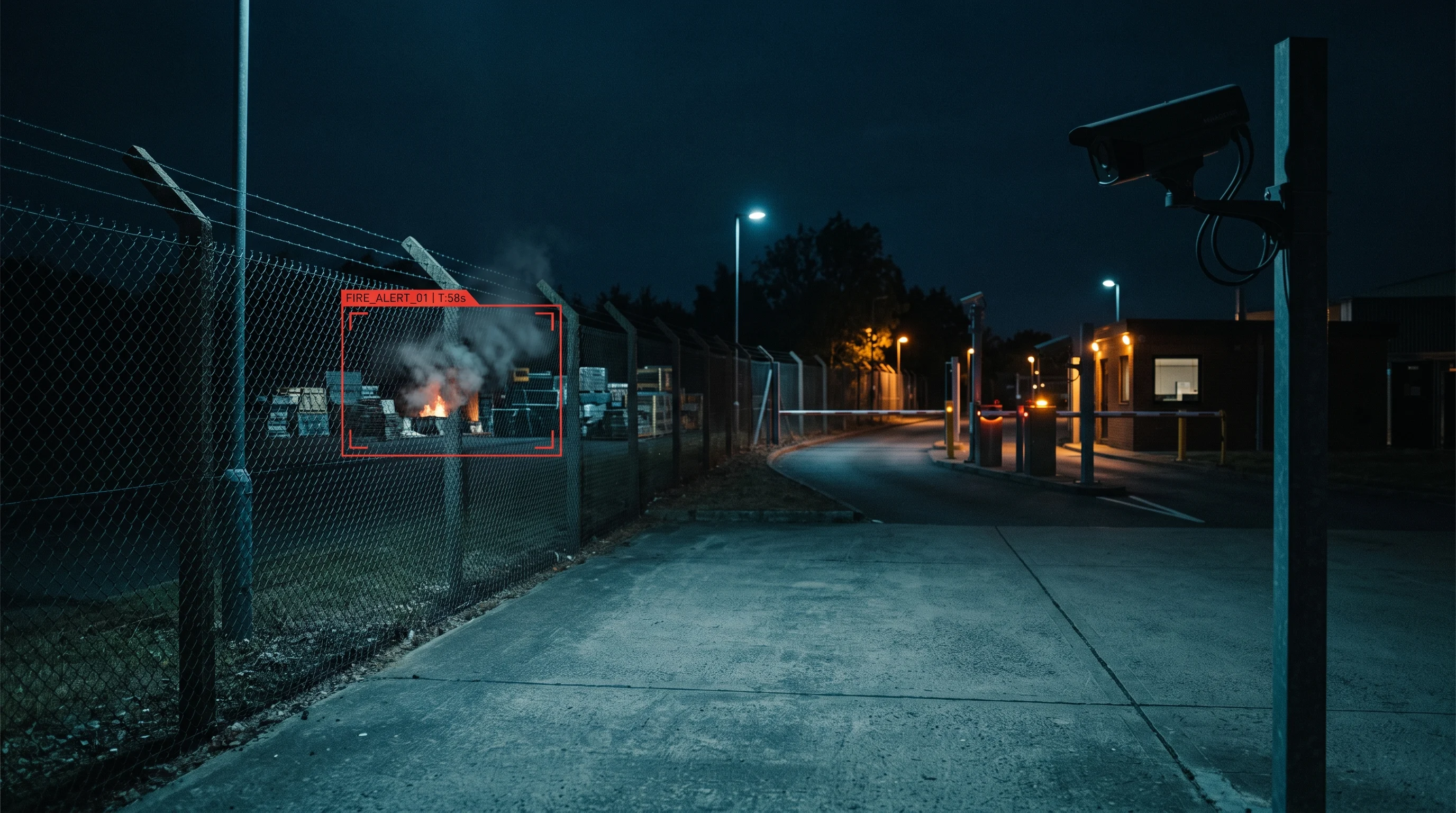 Video analytics fire and smoke detection raising an early alert