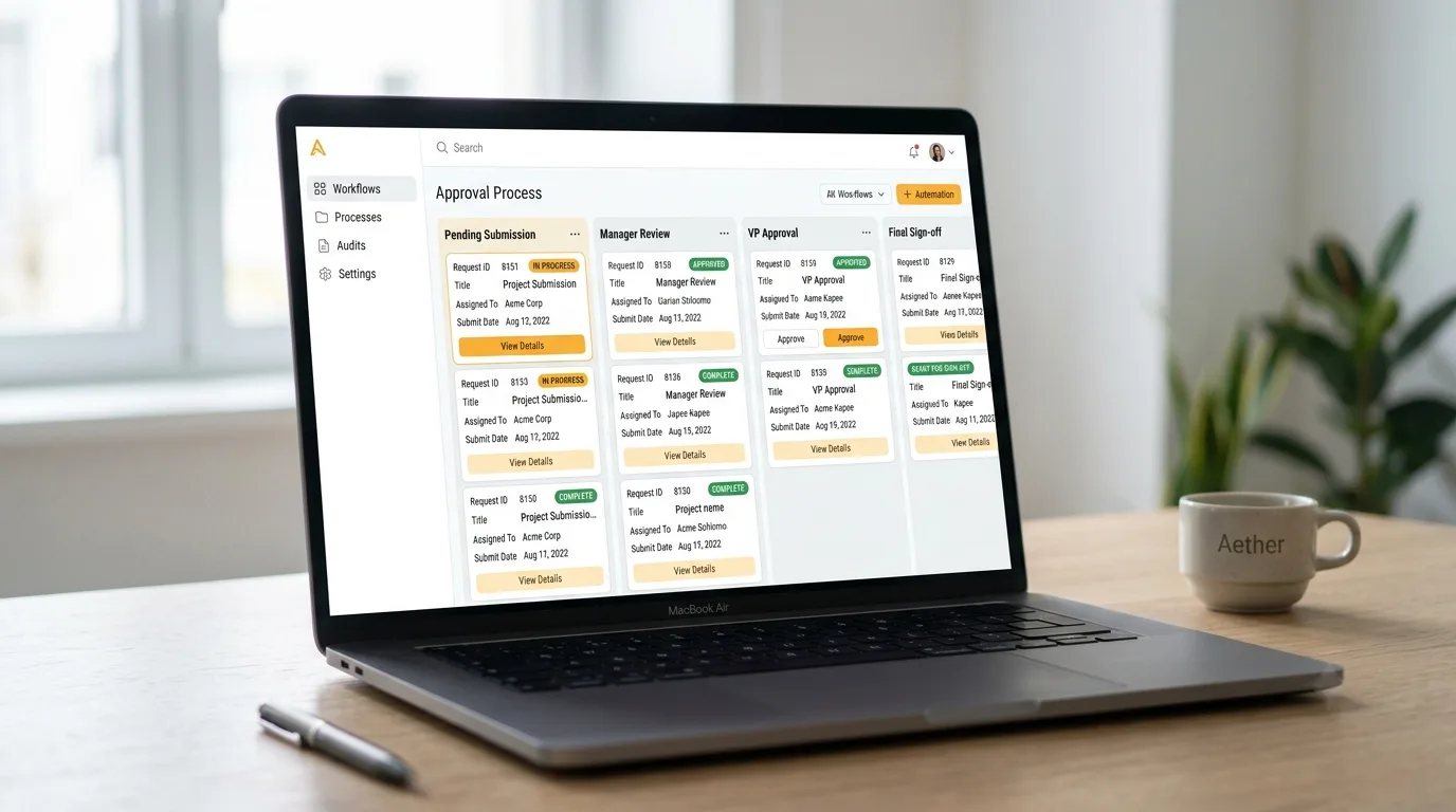 Workflow and automation web application replacing spreadsheets
