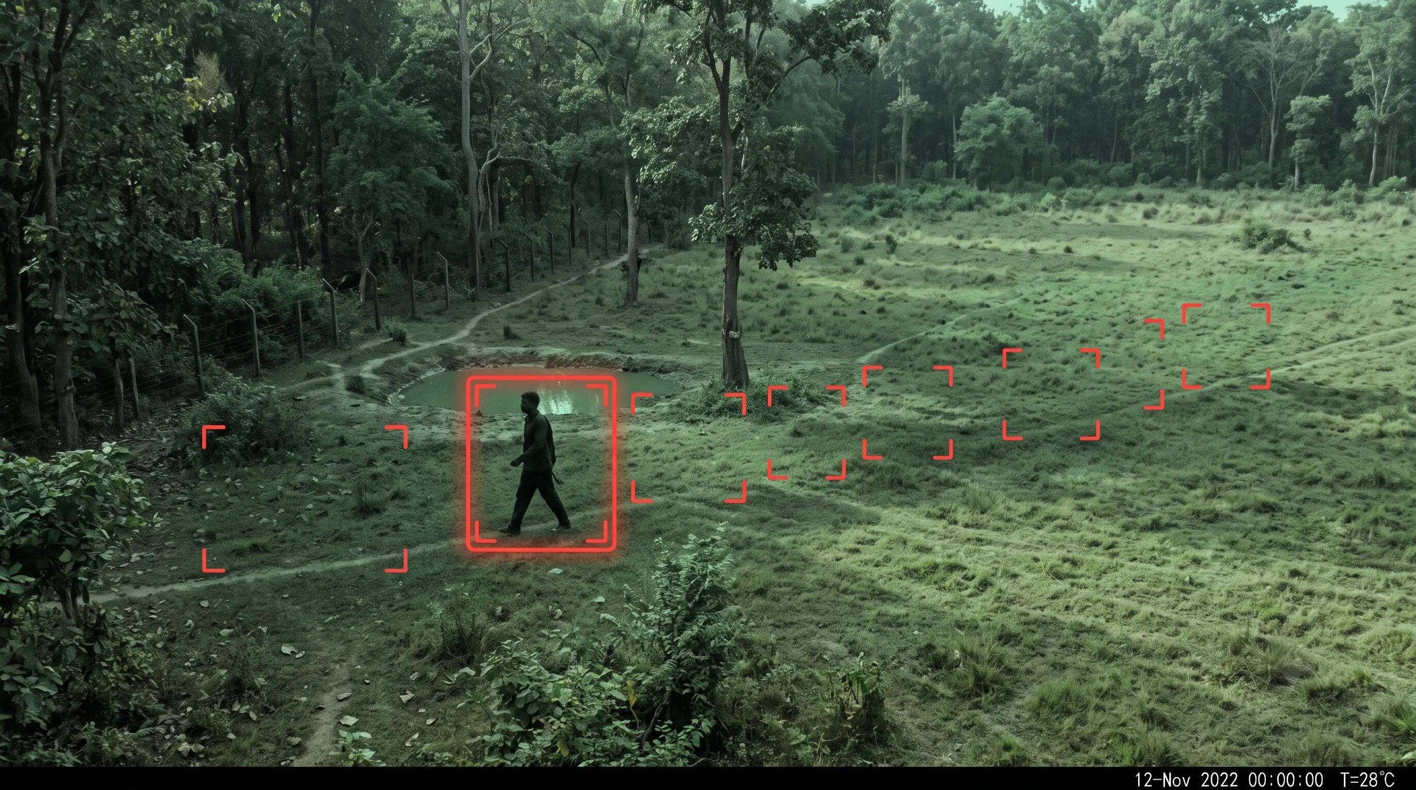 Poacher and human intrusion detection in a protected forest area
